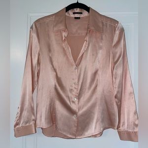 theory silk blouse